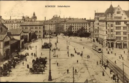 Ak München, Bahnhofsplatz