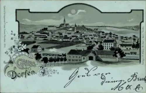 Ak Dorfen in Oberbayern