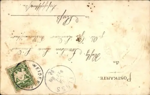 Präge Passepartout Ak Parkstein Oberpfalz, Basaltkegel, Kirche, Maikäfer