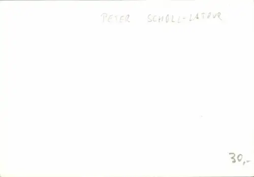 Ak Journalist und Autor Peter Scholl-Latour, Portrait, Autogramm