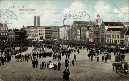 Ak Utrecht Niederlande, Palmpaardenmarkt