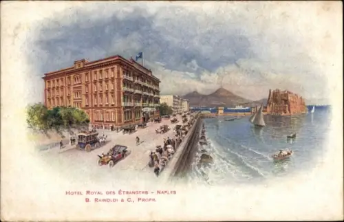 Künstler Ak Napoli Neapel Campania, Hotel Royal des Etrangers