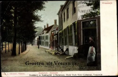 Ak Vreeswijk Utrecht, Oudesluis, Oostzijde