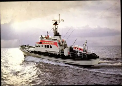 Ak Seenotkreuzer mit Tochterboot der 23 m Klasse, Eiswette, Fritz Behrens, DgzRS