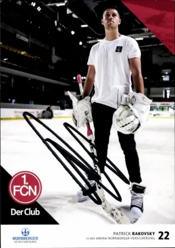 Autogrammkarte Fußballer Patrick Rakovsky, 1. FC Nürnberg, Autogramm