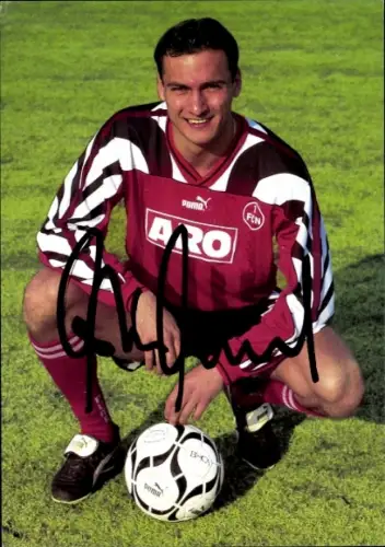 Autogrammkarte Fußballer Christian Möckel, 1. FC Nürnberg, Autogramm