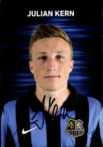 Autogrammkarte Fußballer Julian Kern, 1. FC Saarbrücken, Autogramm