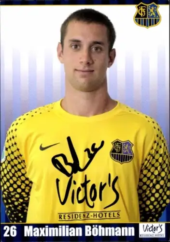 Autogrammkarte Fußballer Maximilian Böhmann, 1. FC Saarbrücken, Autogramm