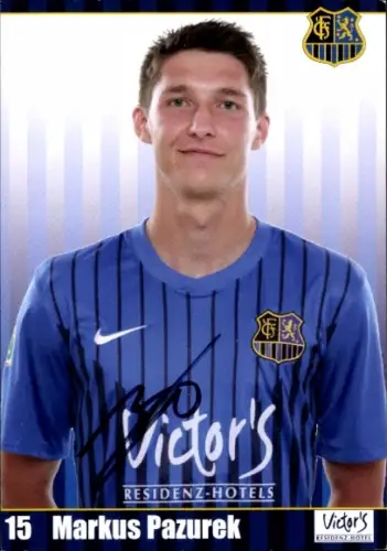 Autogrammkarte Fußballer Markus Pazurek, 1. FC Saarbrücken, Autogramm