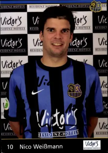 Autogrammkarte Fußballer Nico Weißmann, 1. FC Saarbrücken, Autogramm