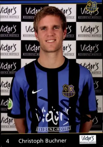Autogrammkarte Fußballer Christoph Buchner, 1. FC Saarbrücken, Autogramm