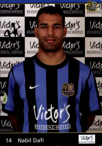 Autogrammkarte Fußballer Nabil Dafi, 1. FC Saarbrücken, Autogramm