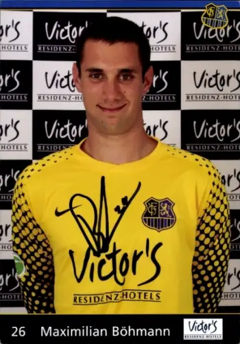 Autogrammkarte Fußballer Maximilian Böhmann, 1. FC Saarbrücken, Autogramm