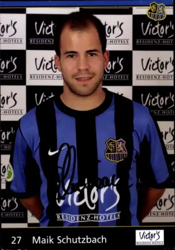 Autogrammkarte Fußballer Maik Schutzbach, 1. FC Saarbrücken, Autogramm