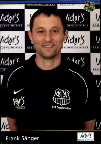 Autogrammkarte Physiotherapeut Frank Sänger, 1. FC Saarbrücken, Autogramm