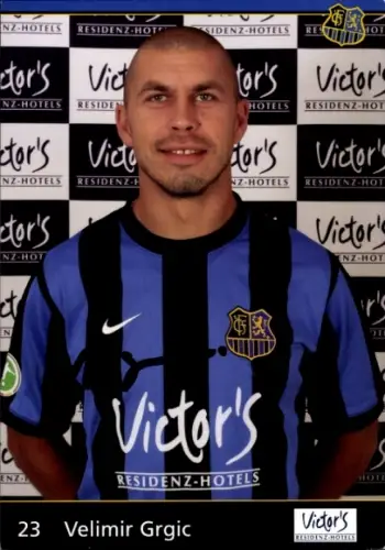 Autogrammkarte Fußballer Velimir Grgic, 1. FC Saarbrücken, Autogramm