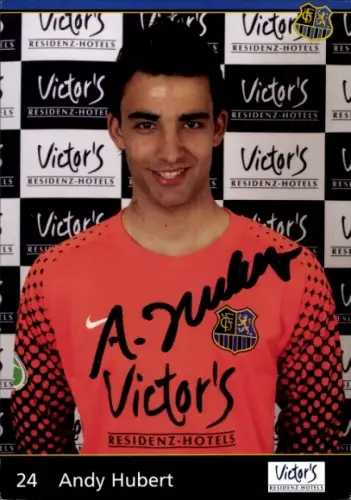Autogrammkarte Fußballer Andy Hubert, 1. FC Saarbrücken, Autogramm