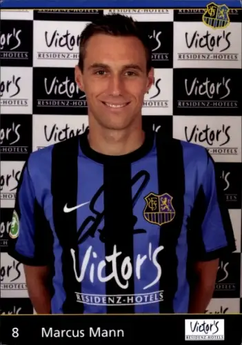 Autogrammkarte Fußballer Marcus Mann, 1. FC Saarbrücken, Autogramm