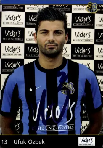 Autogrammkarte Fußballer Ufuk Özbek, 1. FC Saarbrücken, Autogramm