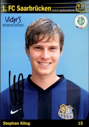 Autogrammkarte Fußballer Stephan Kling, 1. FC Saarbrücken, Autogramm