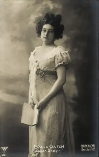 Ak Opernsängerin Eva von der Osten, Eugen Onegin