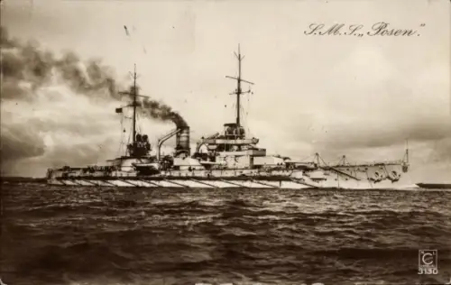 Ak Deutsches Kriegsschiff SMS Posen, Kaiserliche Marine