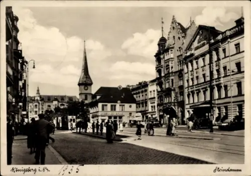 Ak Kaliningrad Königsberg Ostpreußen, Steindamm, Dresdner Bank