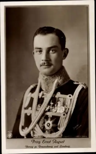 Ak Prinz Ernst August, Herzog zu Braunschweig und Lüneburg, Portrait