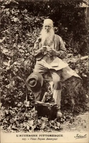 CPA Auvergne, Vieux Paysan Auvergnat