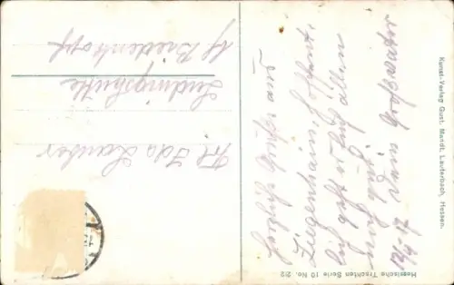 Ak Mädchen in hessischen Trachten