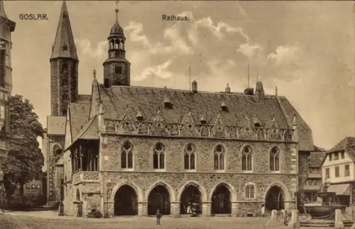 Ak Goslar am Harz, Rathaus