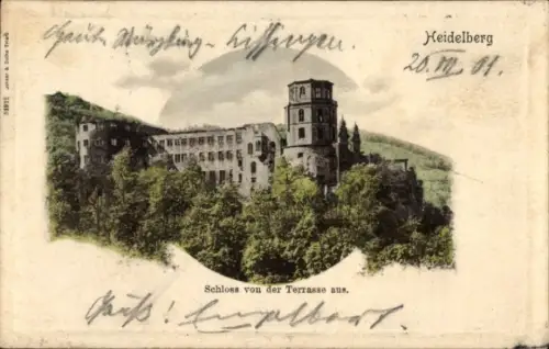 Passepartout Ak Heidelberg am Neckar, Schloss