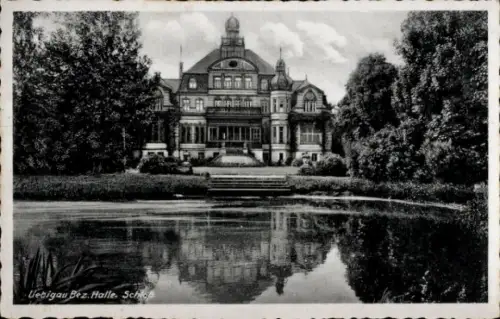 Ak Uebigau Landkreis Elbe Elster, Schloss