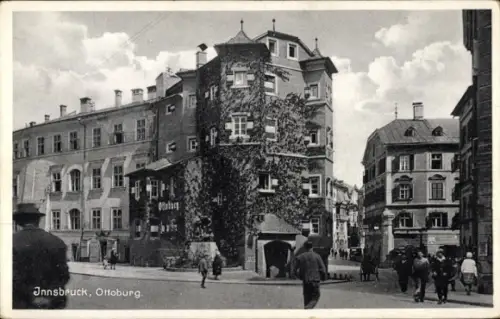 Ak Innsbruck Tirol, Ottoburg, Menschen, Gebäude, Stadtansicht, Innsbruck
