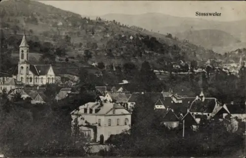 Ak Stosswihr Stoßweier Elsass Haut Rhin, Teilansicht