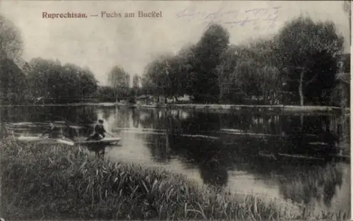 Ak Le Robertsau Ruprechtsau Strasbourg Straßburg Elsass Bas Rhin, Fuchs am Buckel