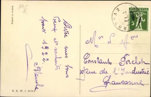 Ak Glückwunsch Neujahr, vermenschlichte Schweine