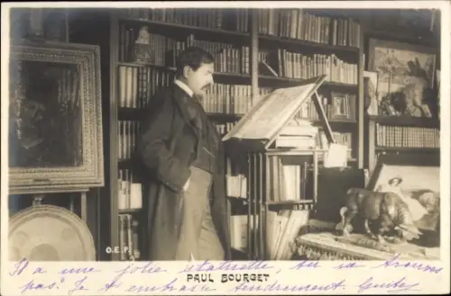 Ak Französischer Schiftsteller Paul Bourget