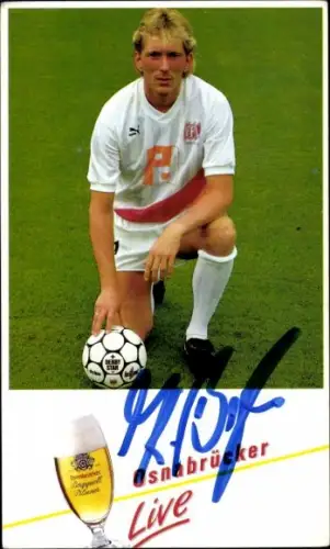 Autogrammkarte Fußballer Klaus Basten, VfL Osnabrück, Autogramm