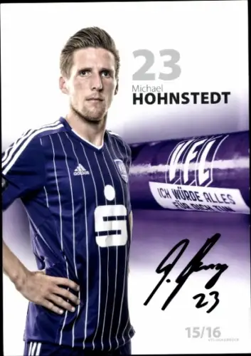Autogrammkarte Fußballer Michael Hohnstedt, VfL Osnabrück, Autogramm