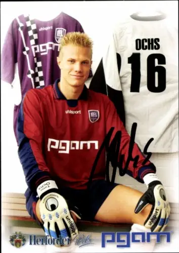 Autogrammkarte Fußballer Timo Ochs, VfL Osnabrück, Autogramm