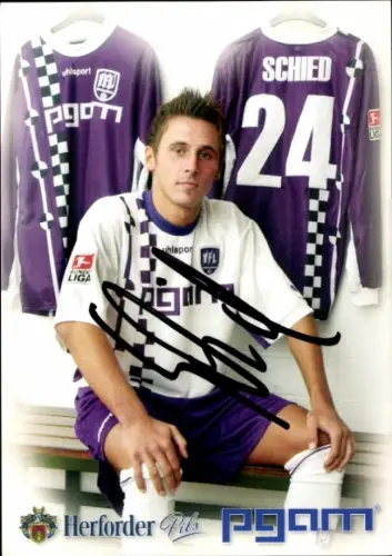 Autogrammkarte Fußballer Marcel Schied, VfL Osnabrück, Autogramm