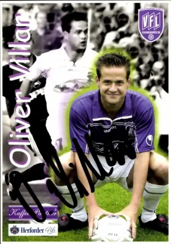 Autogrammkarte Fußballer Oliver Villar, VfL Osnabrück, Autogramm