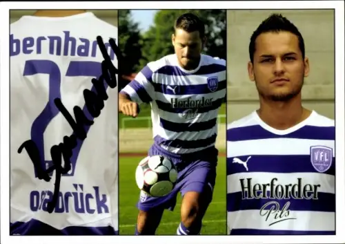 Autogrammkarte Fußballer Edgar Bernhardt, VfL Osnabrück, Autogramm