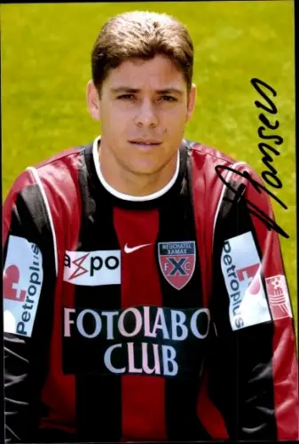 Autogrammkarte Fußballer Leandro Fonseca, Neuchâtel Xamax, Autogramm