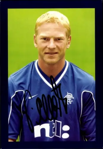 Autogrammkarte Fußballer Jörg Albertz, Glasgow Rangers, Autogramm