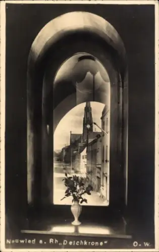Ak Neuwied am Rhein, Deichkrone