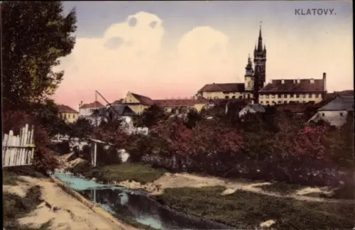 Ak Klatovy Klattau Region Pilsen, Gesamtansicht