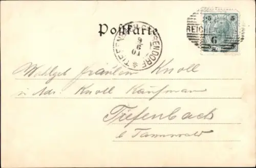 Ak Liberec Reichenberg in Böhmen, Gesamtansicht, Liebigshöhe