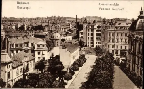 Ak București Bukarest Rumänien, Gesamtansicht